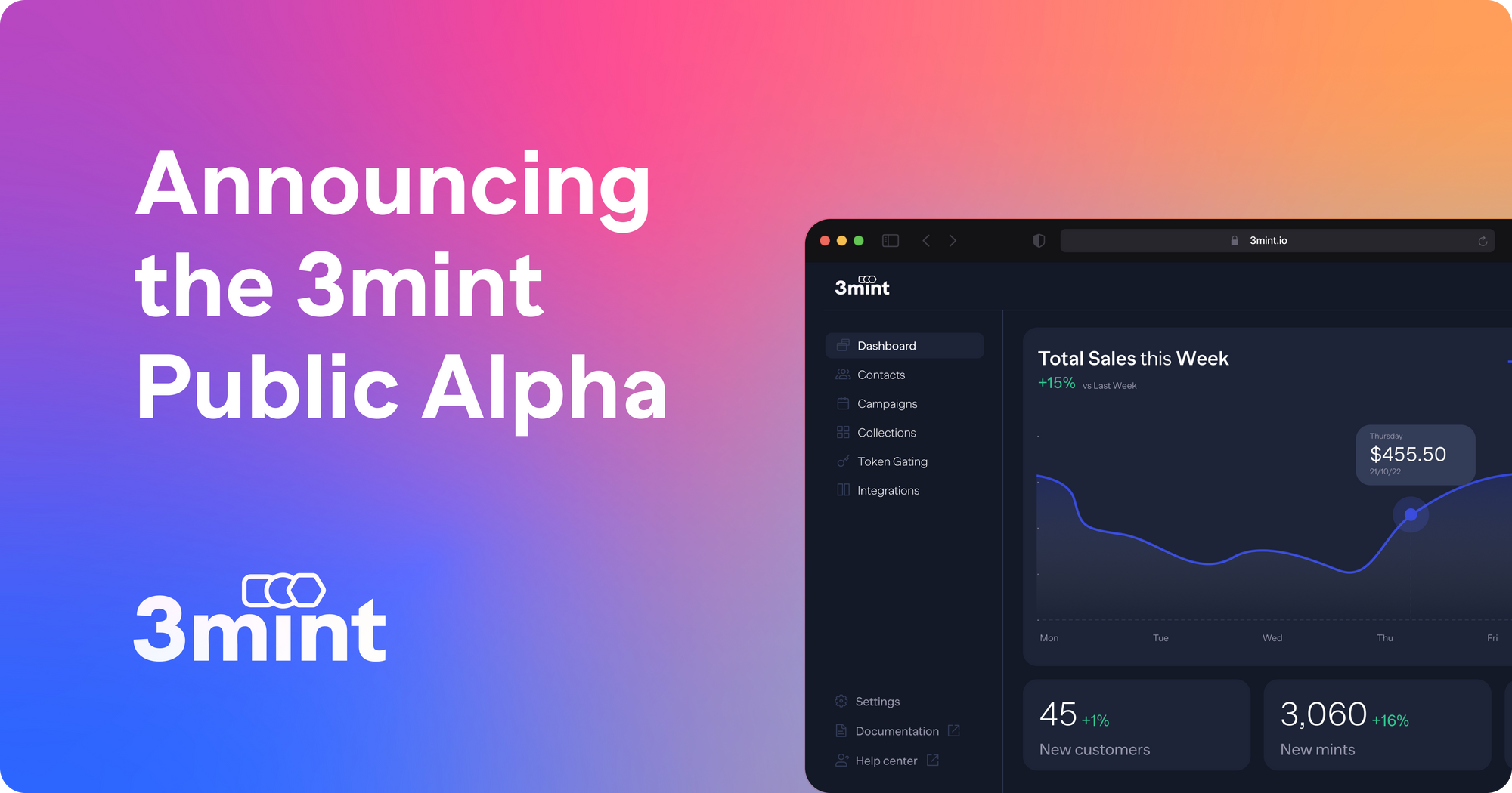 Announcing the 3mint Public Alpha